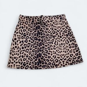 Dress Up Leopard Print Mini Skirt Size Medium